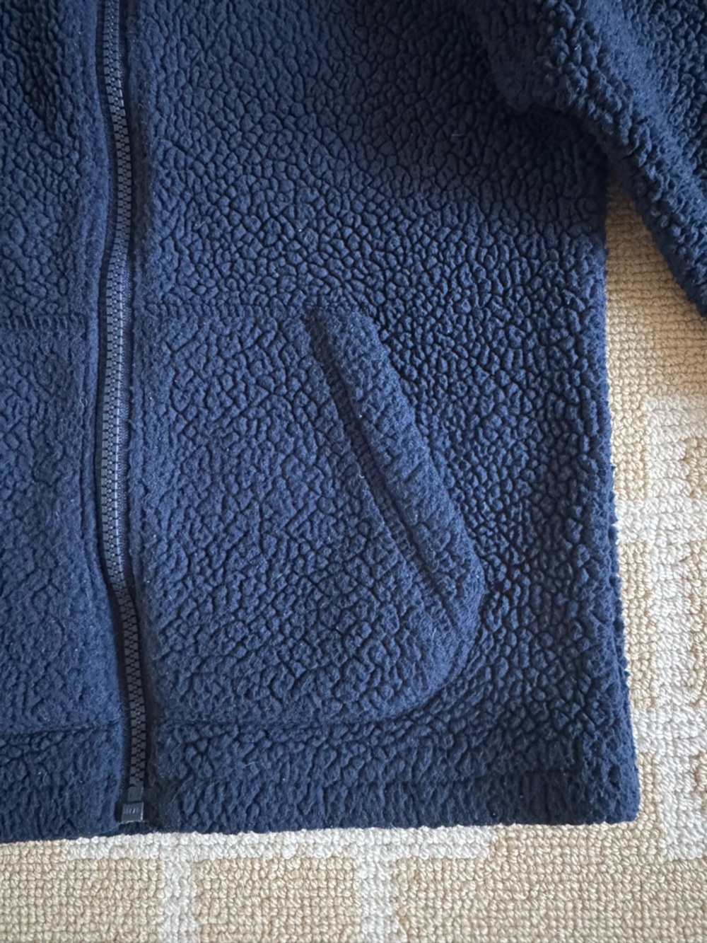 Columbia Sherpa Fleece Jacket Full Zip Navy Cozy Kids Size XS 6/7 - Picture 11 of 12